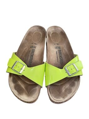 Birkenstock Lime Green Single Strap Madrid Sandals 7